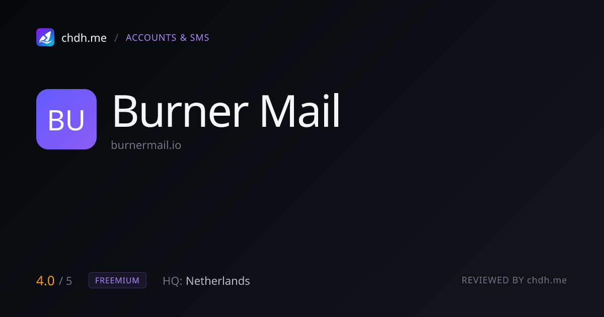 Burner Mail