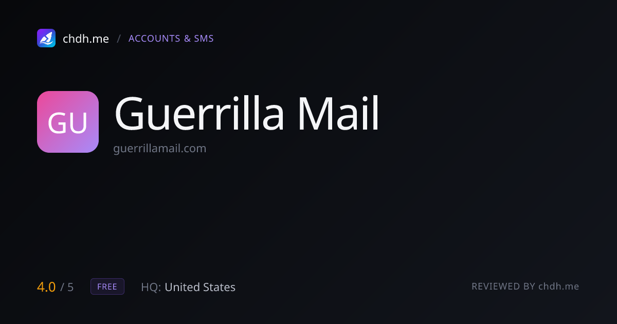 Guerrilla Mail
