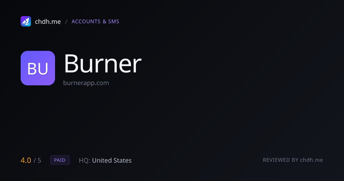 Burner