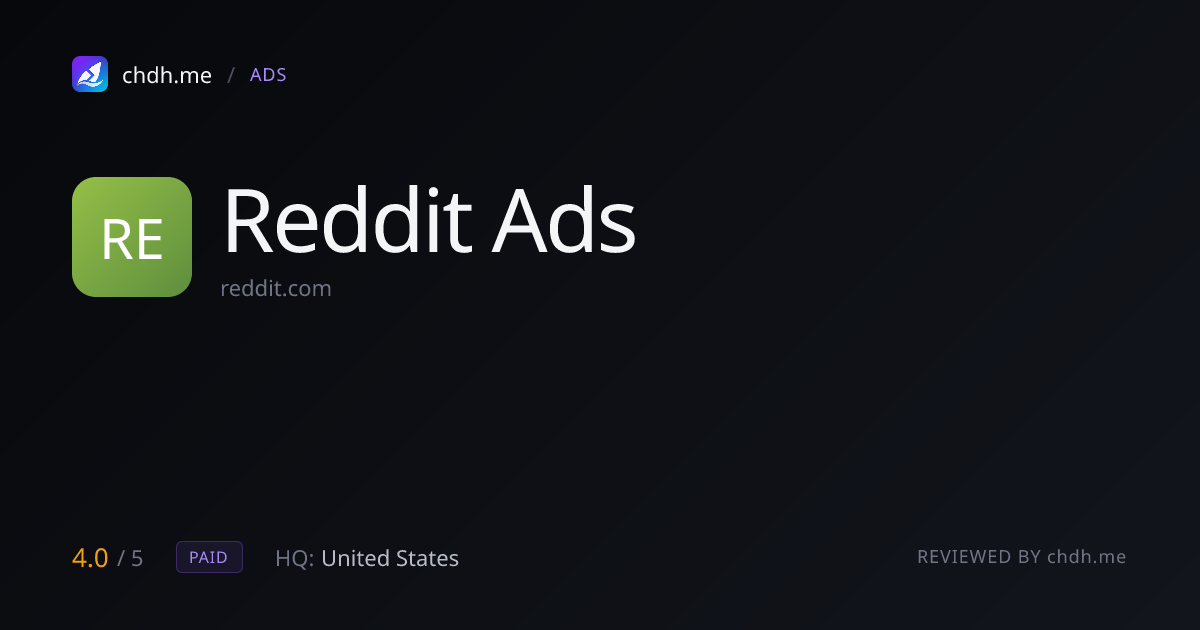 Reddit Ads