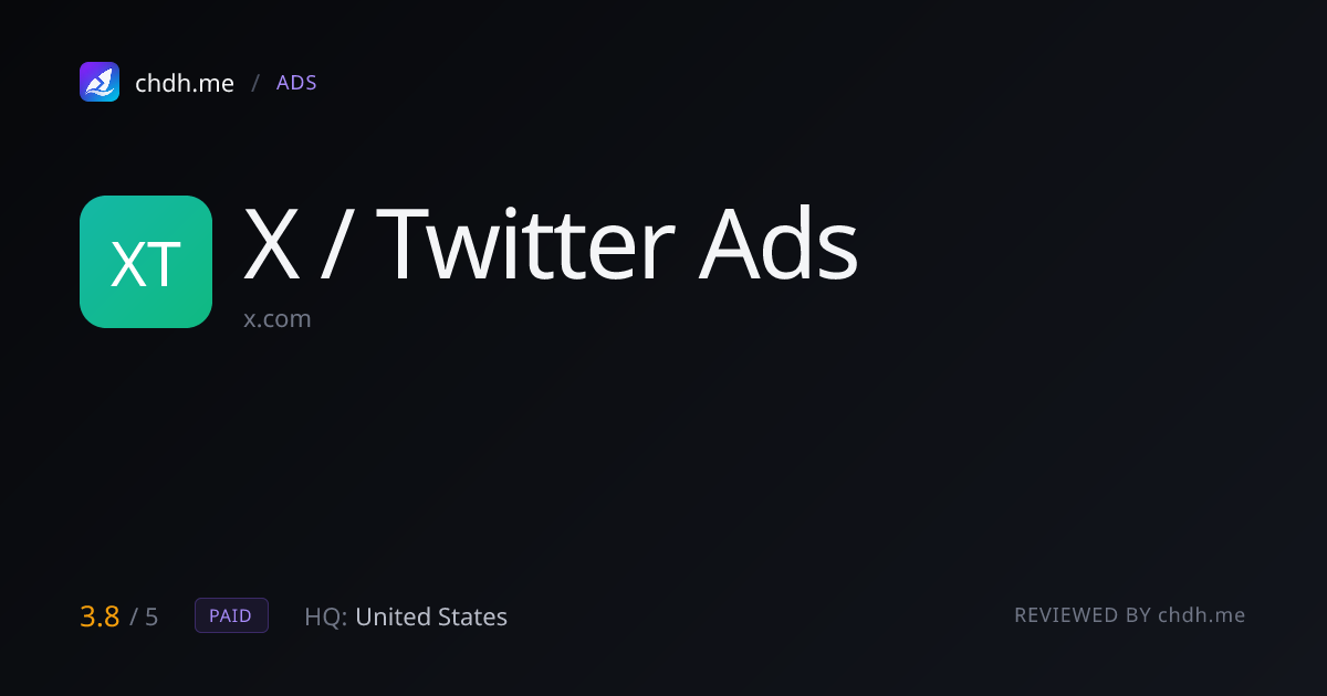 X (Twitter) Ads