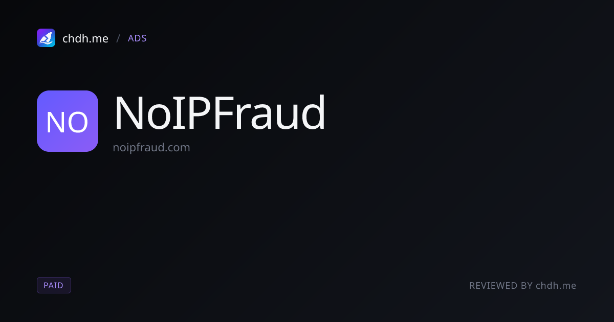 NoIPFraud