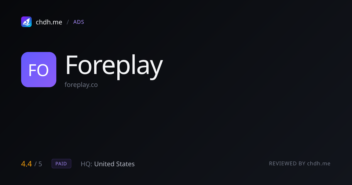Foreplay