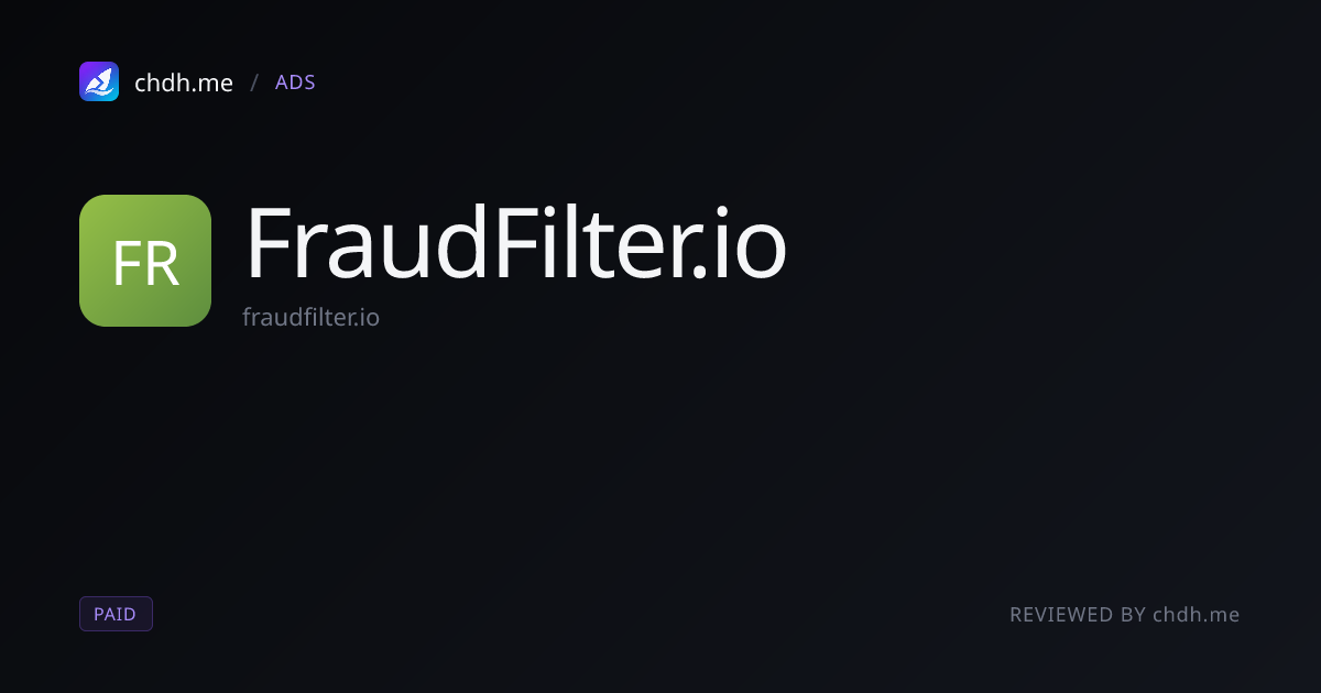 FraudFilter.io