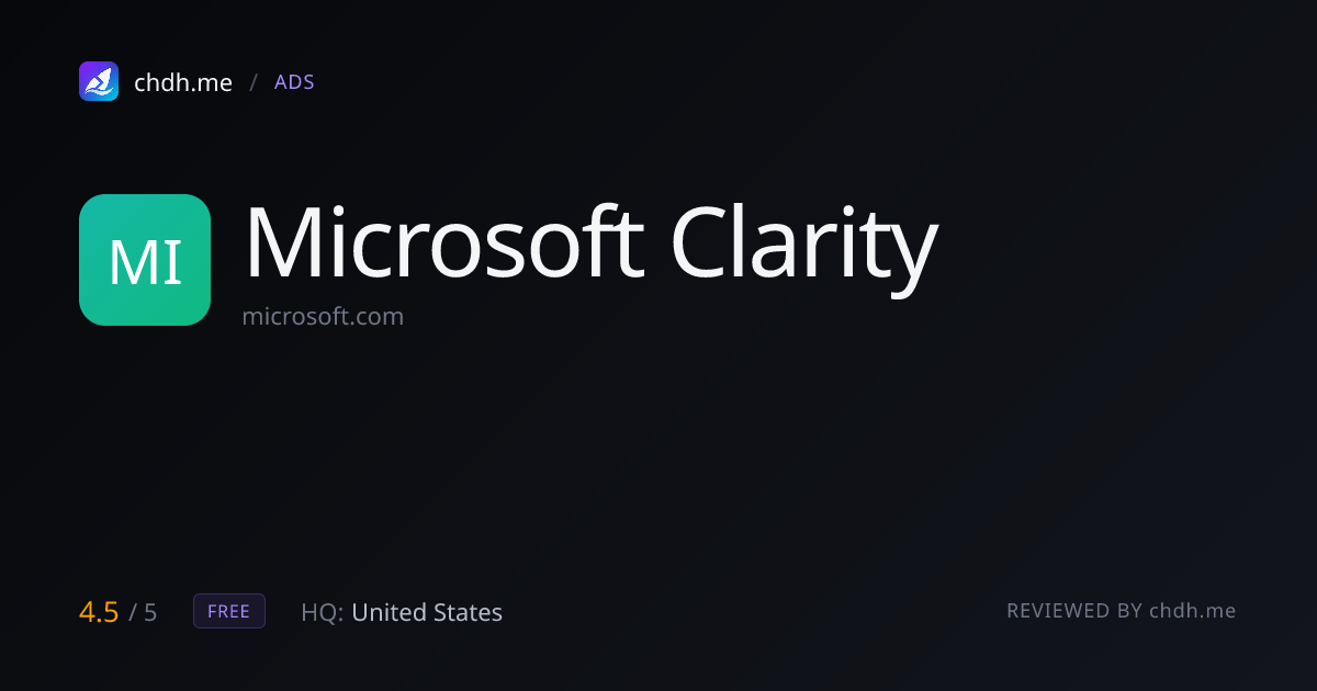Microsoft Clarity