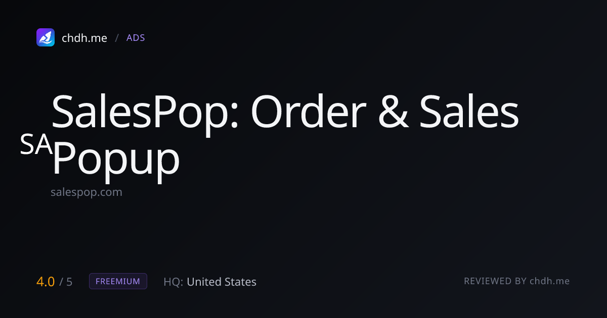 SalesPop