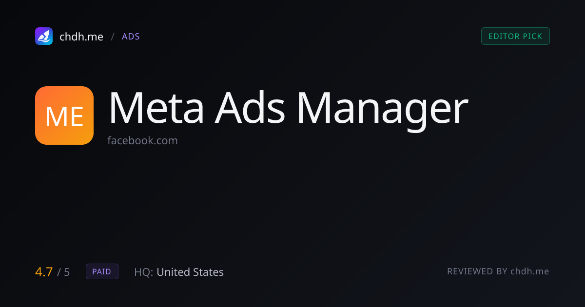 Meta Ads Manager