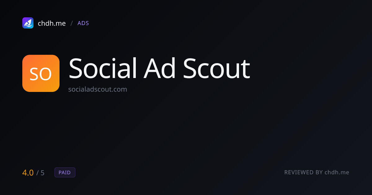 Social Ad Scout