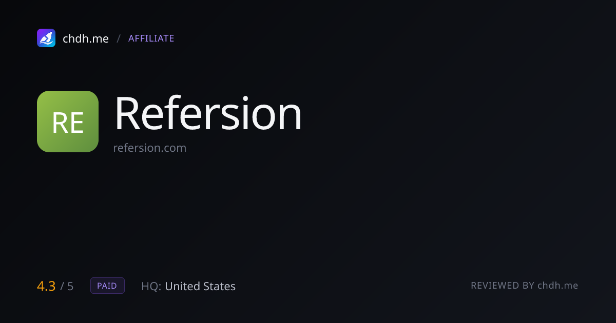 Refersion