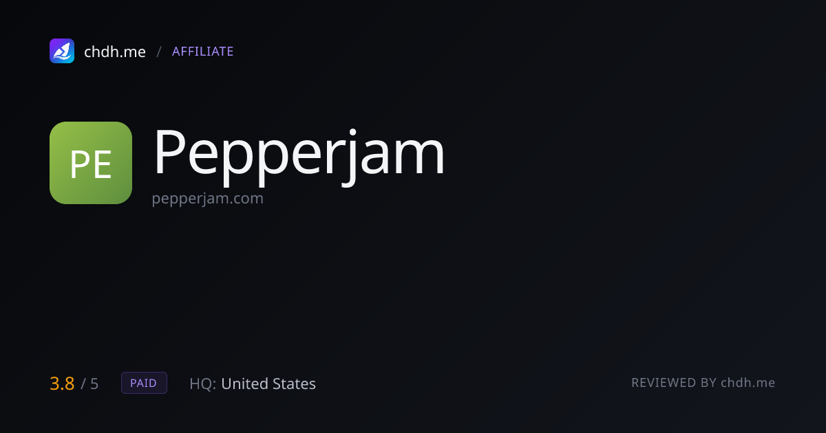 Pepperjam Network(已升级 PartnerCentric)