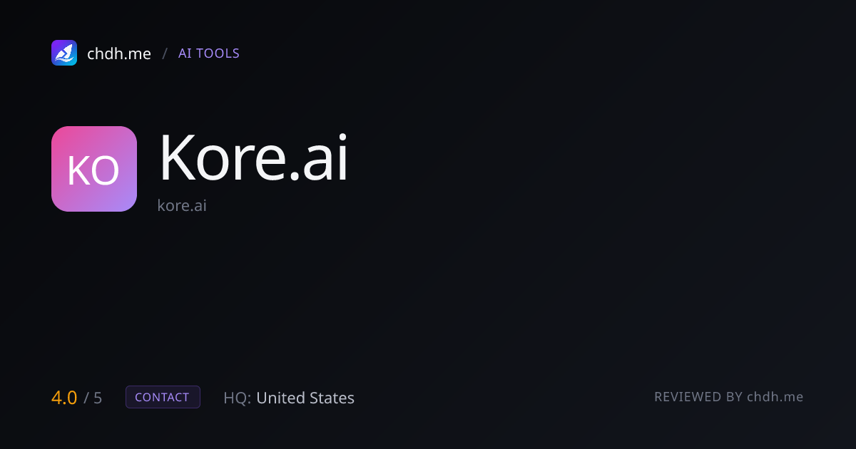 Kore.ai