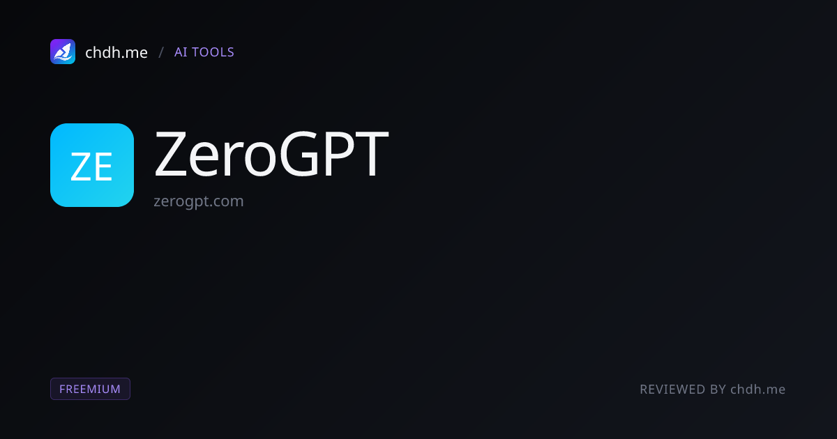 ZeroGPT