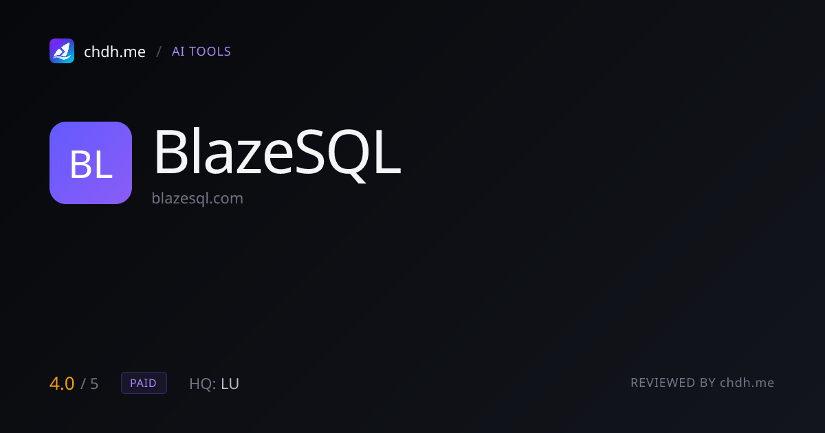 BlazeSQL