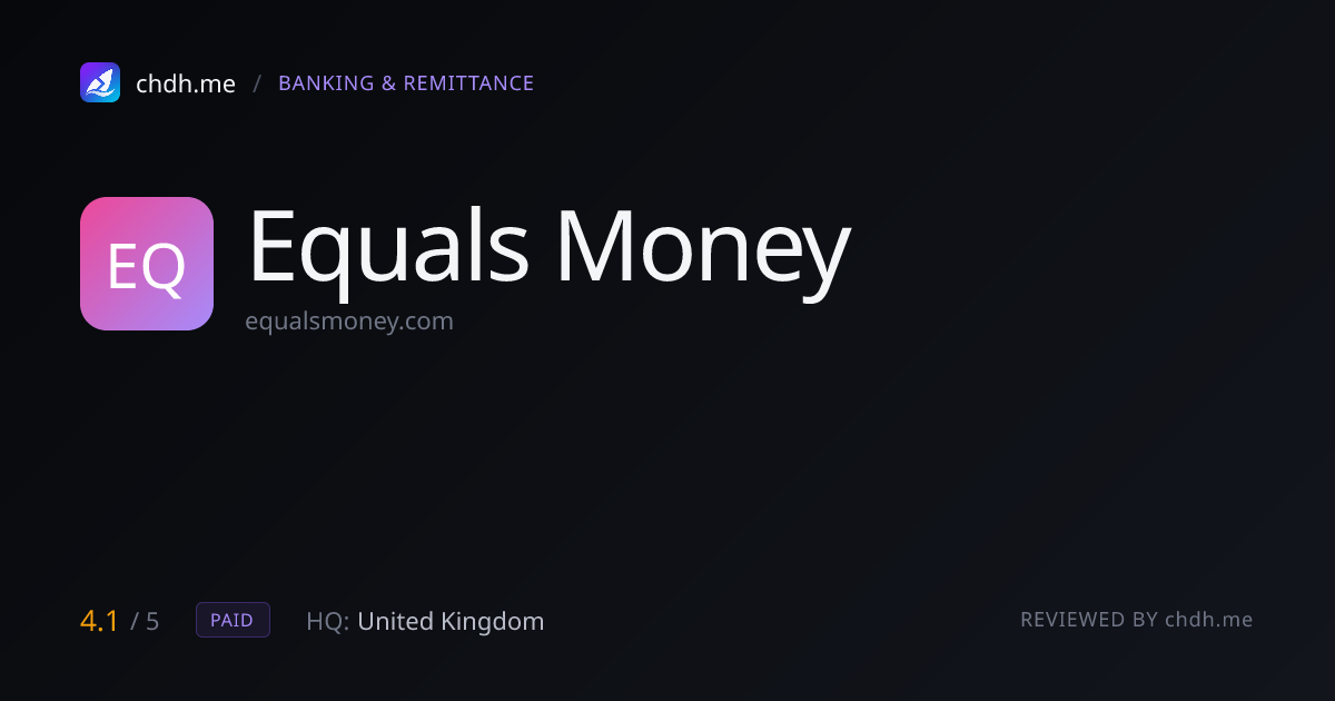 Equals Money