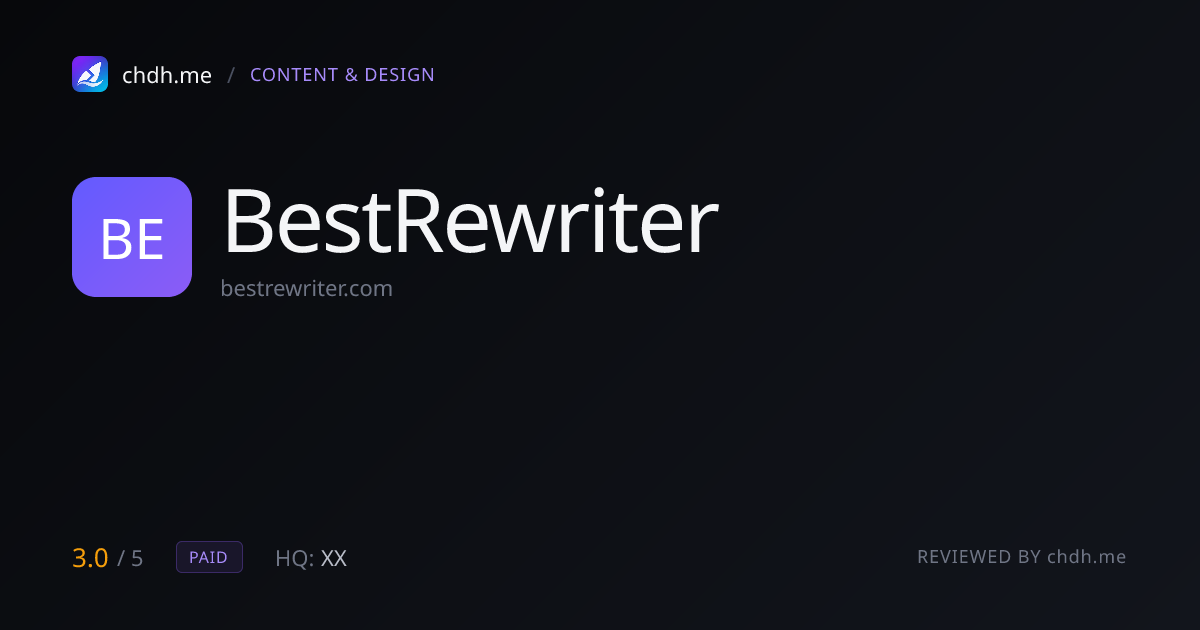 BestRewriter