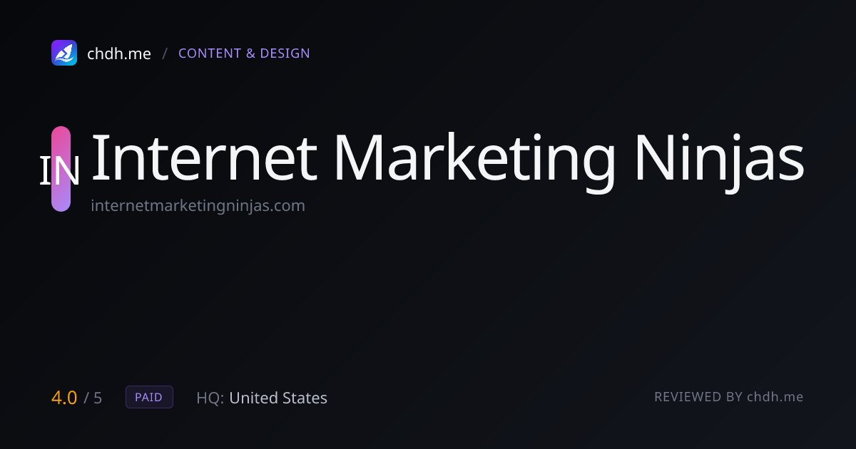 Internet Marketing Ninjas SEO 工具