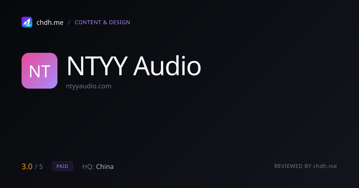 南唐雅音(NTYY Audio)