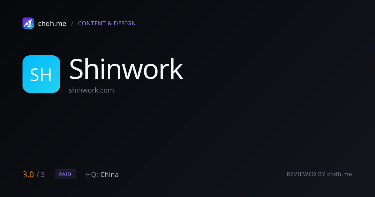 Shinwork(新作品社区)