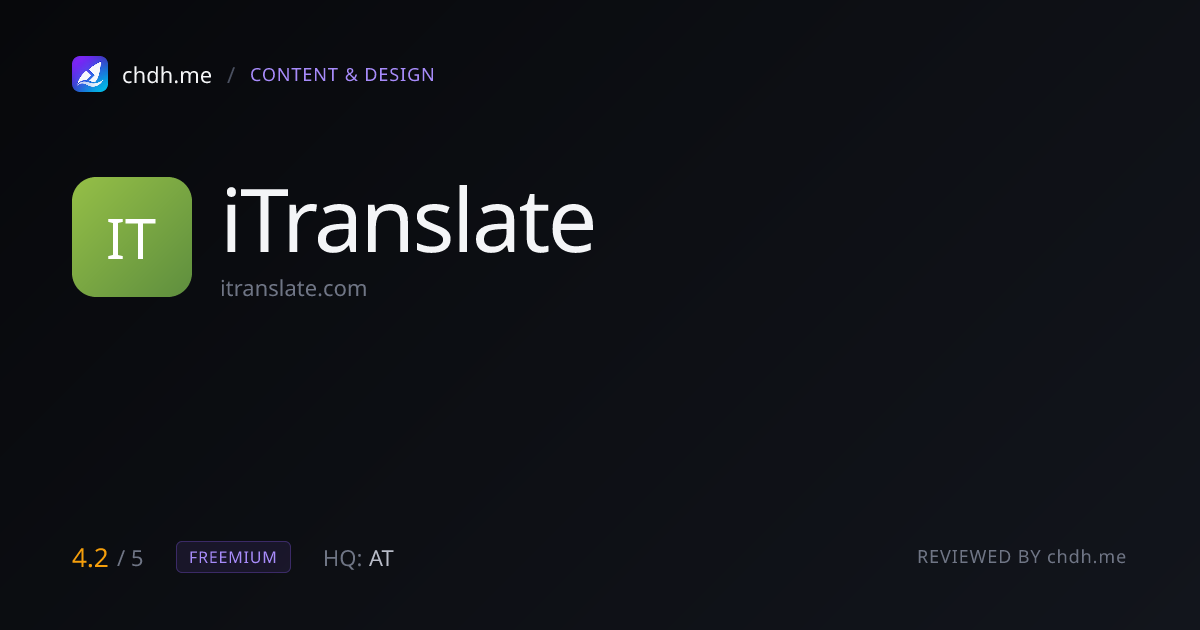 iTranslate