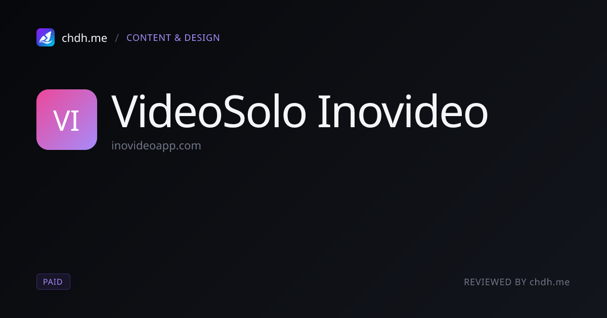VideoSolo Inovideo