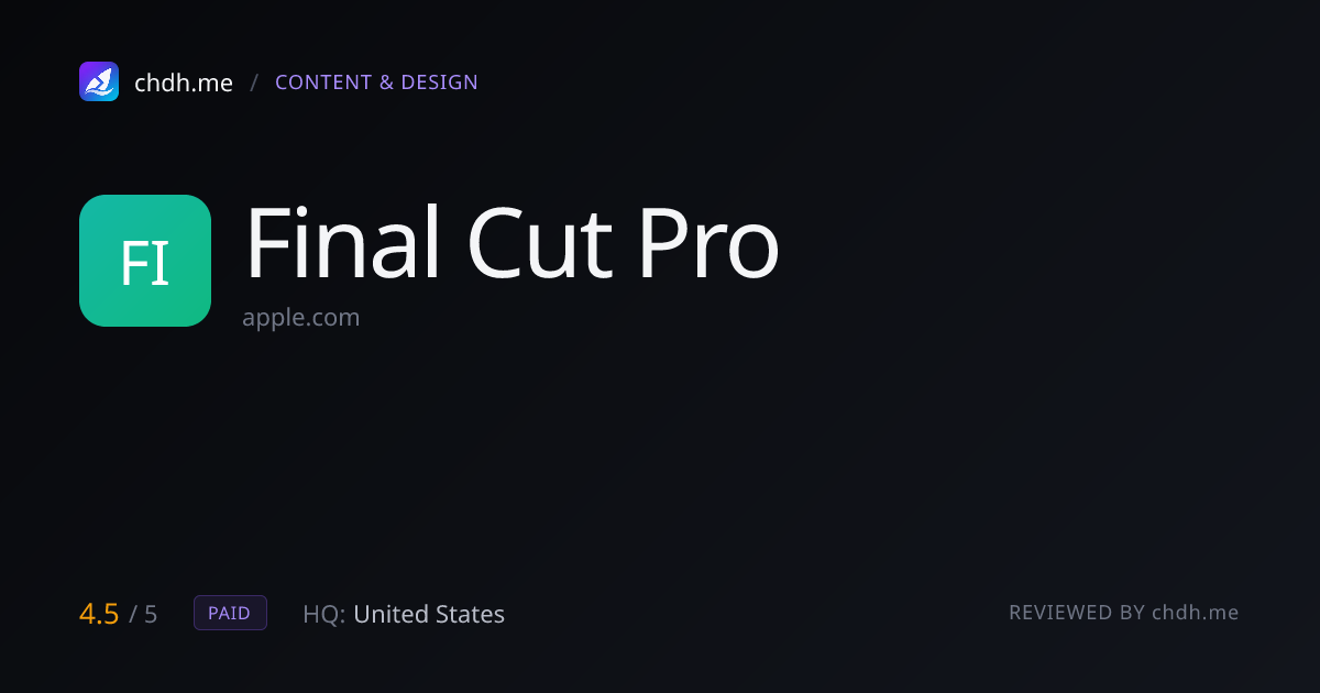 Final Cut Pro