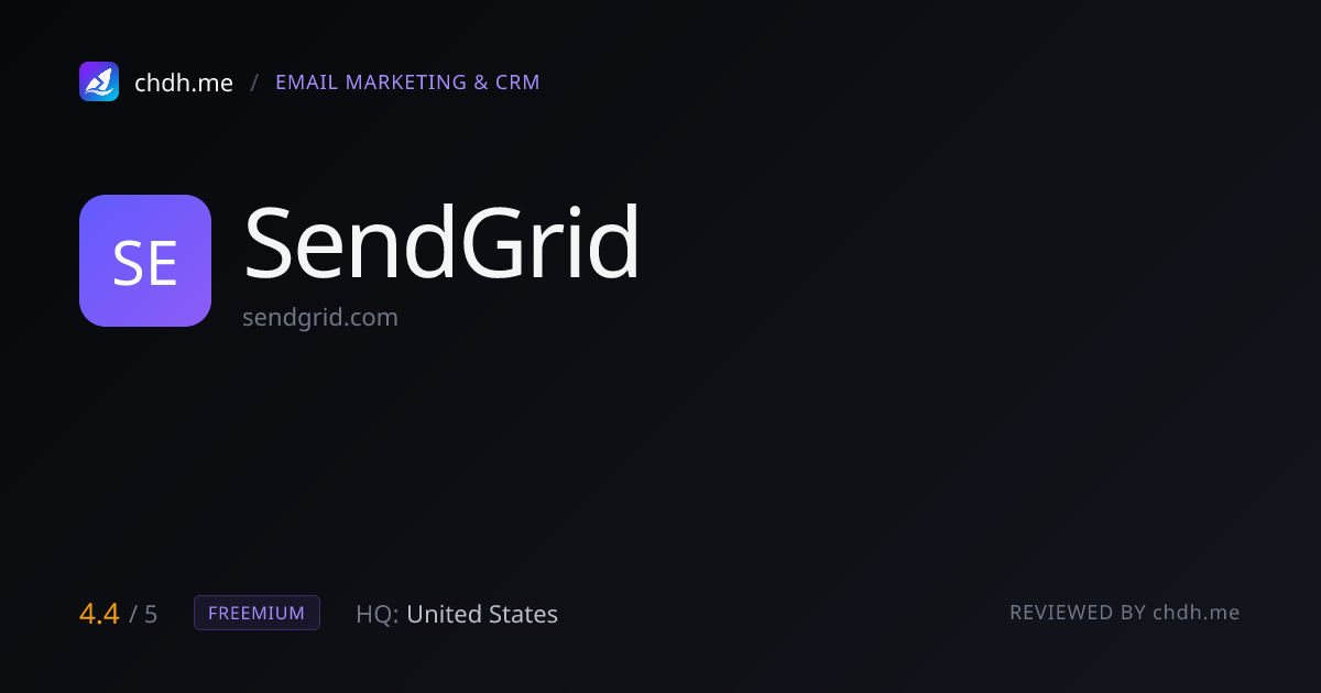 Twilio SendGrid