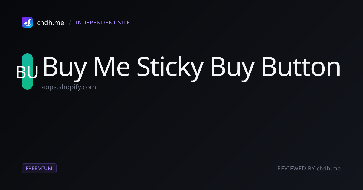 Buy Me — Sticky Buy Button