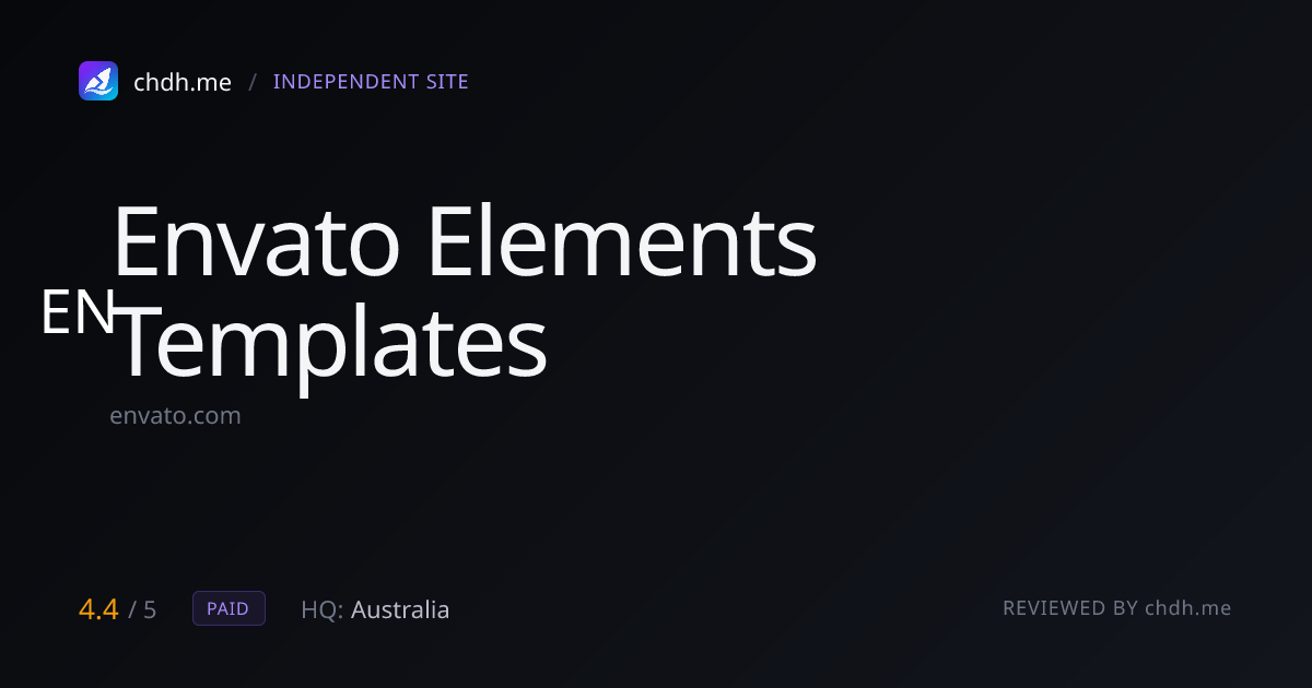 Envato Elements 模板