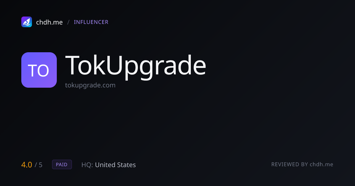 TokUpgrade