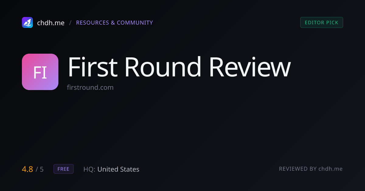 First Round Review