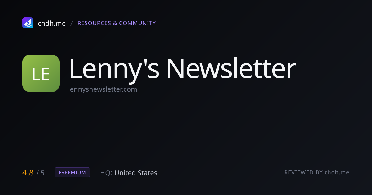 Lenny’s Newsletter