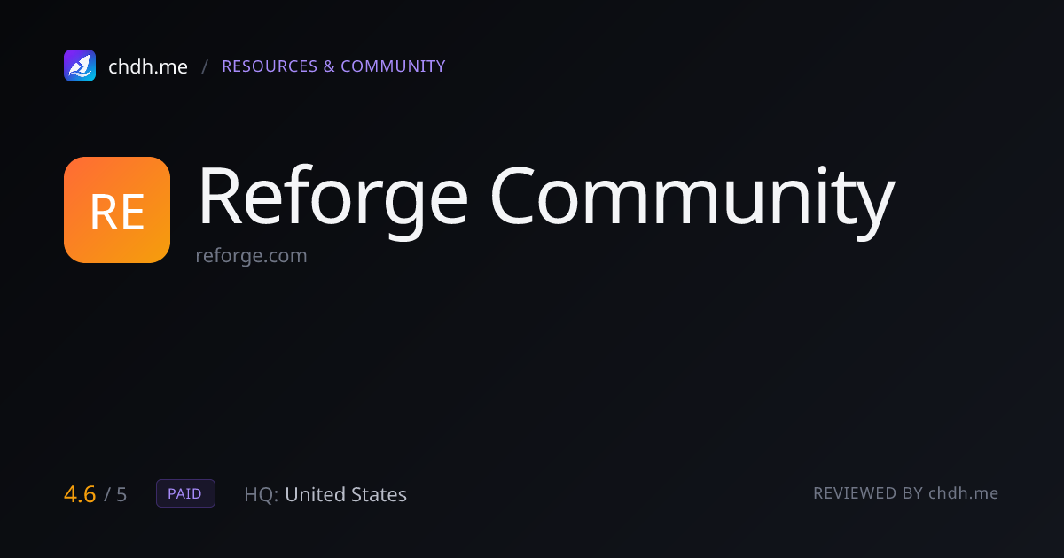 Reforge Community