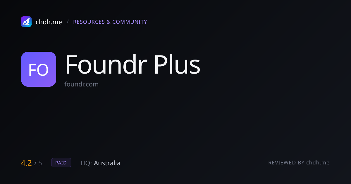 Foundr Plus