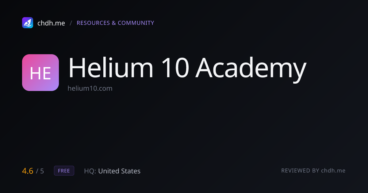 Helium 10 学院