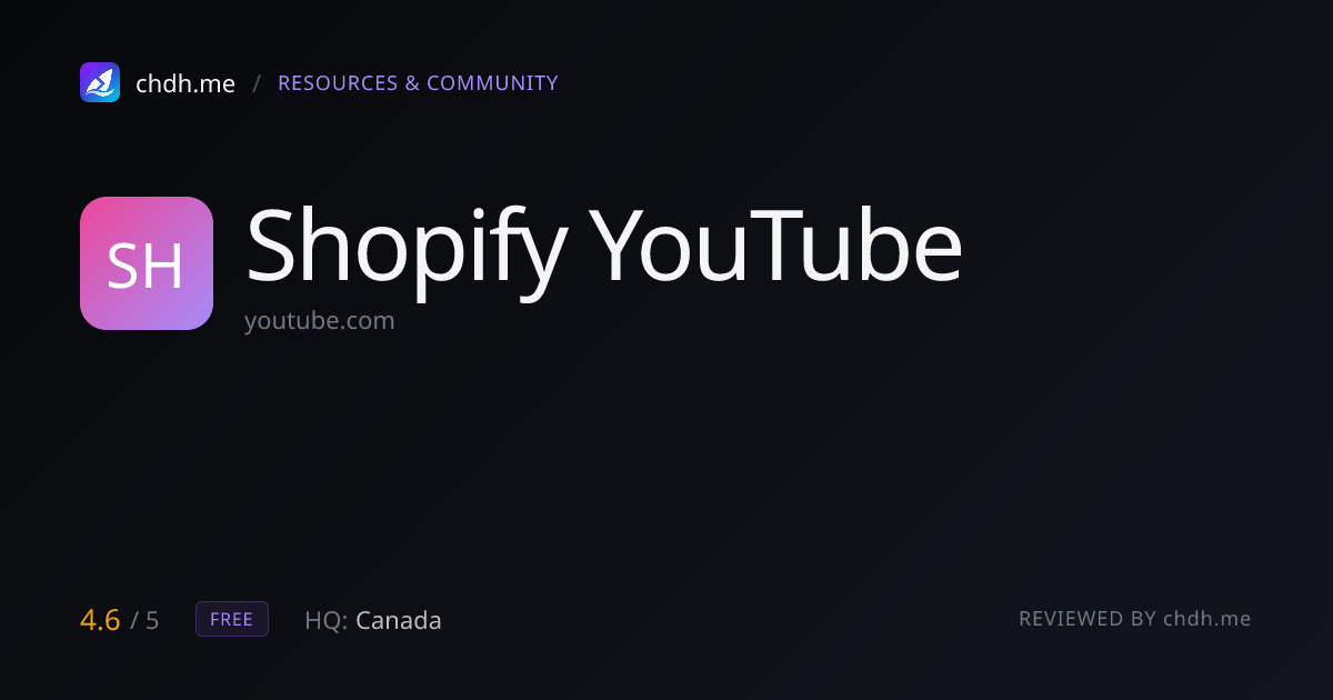 Shopify YouTube