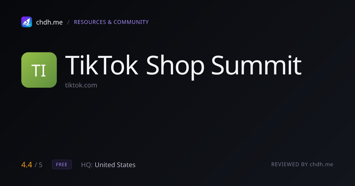 TikTok Shop Summit