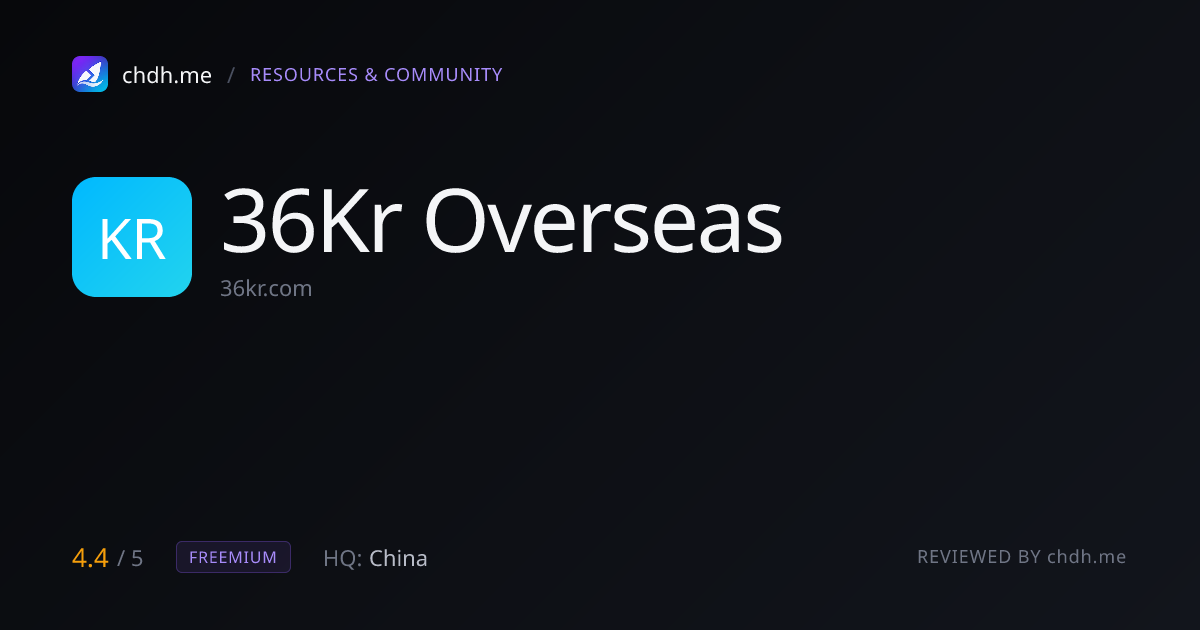 36Kr 出海