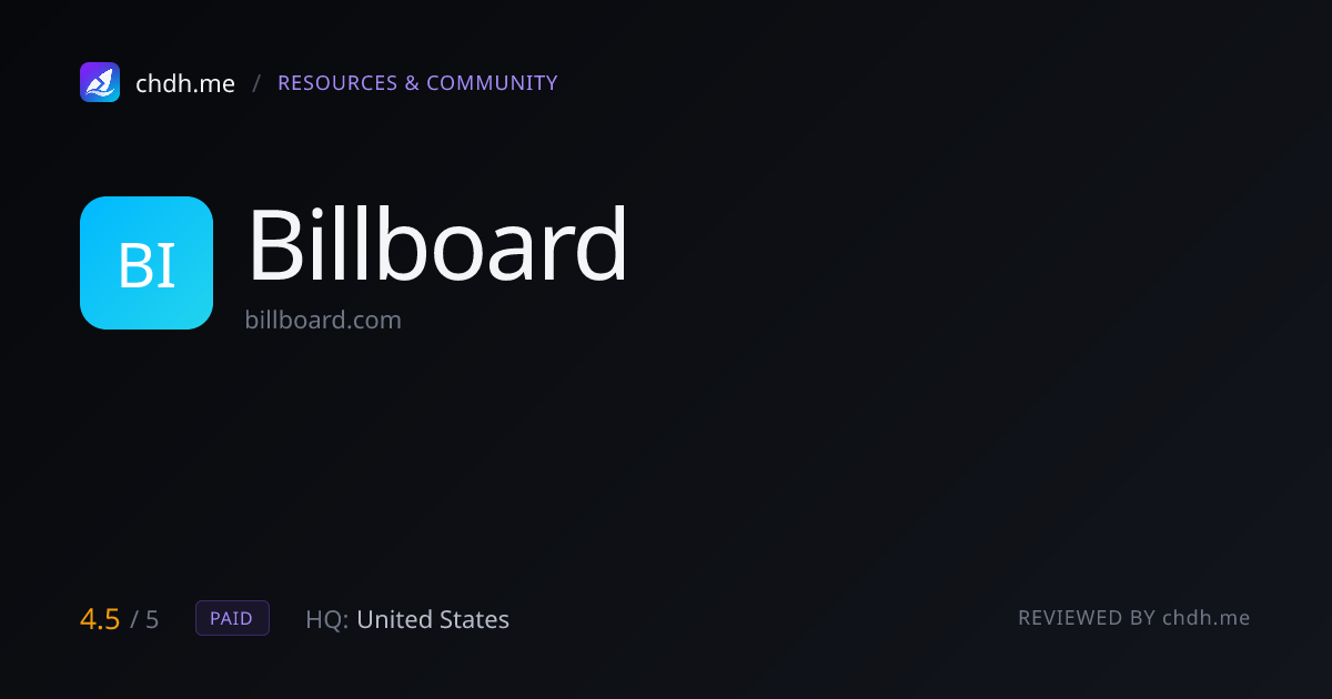 Billboard（Billboard.com）