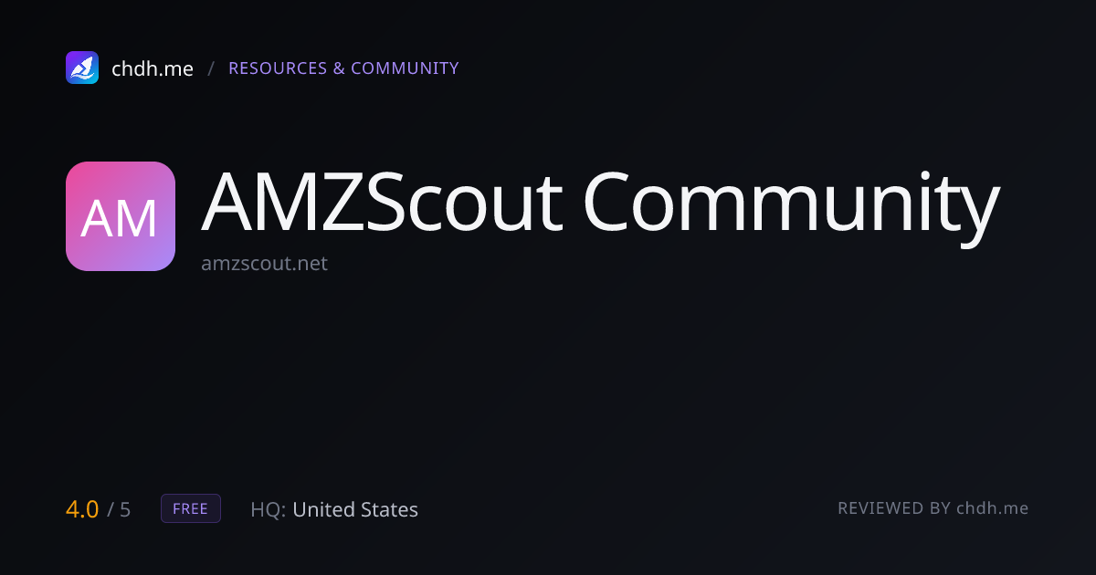 AMZScout 社区