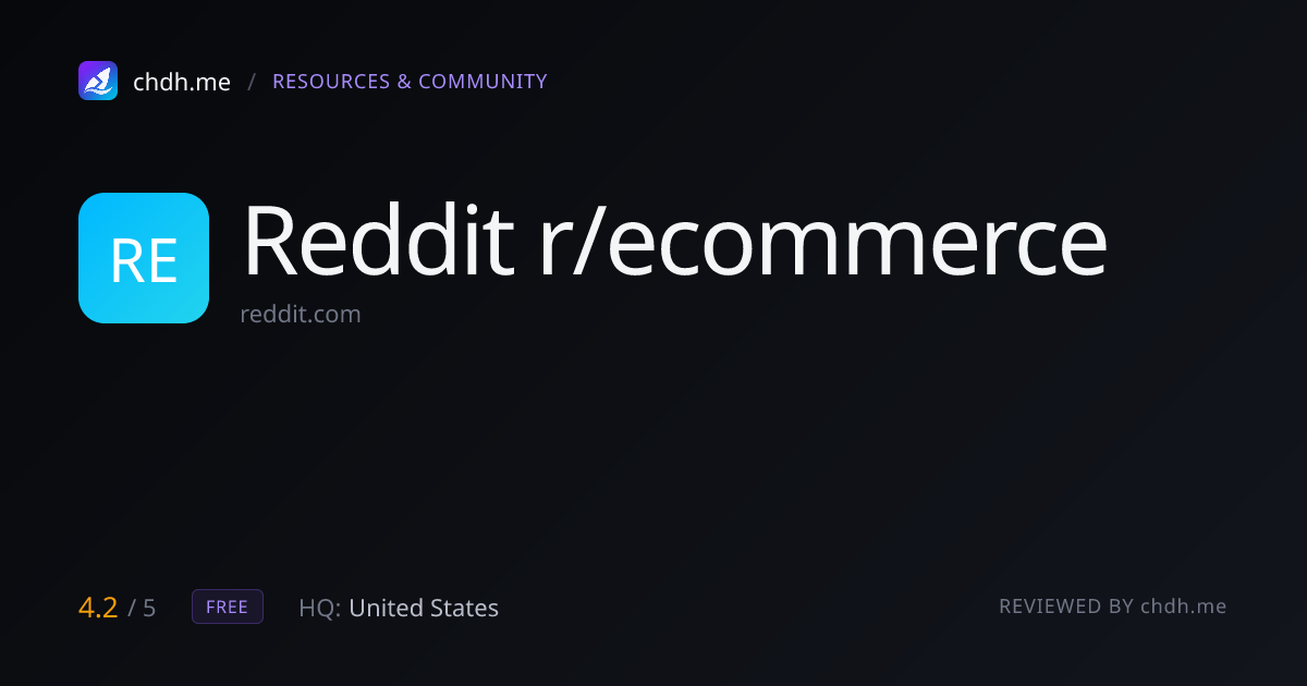 r/ecommerce