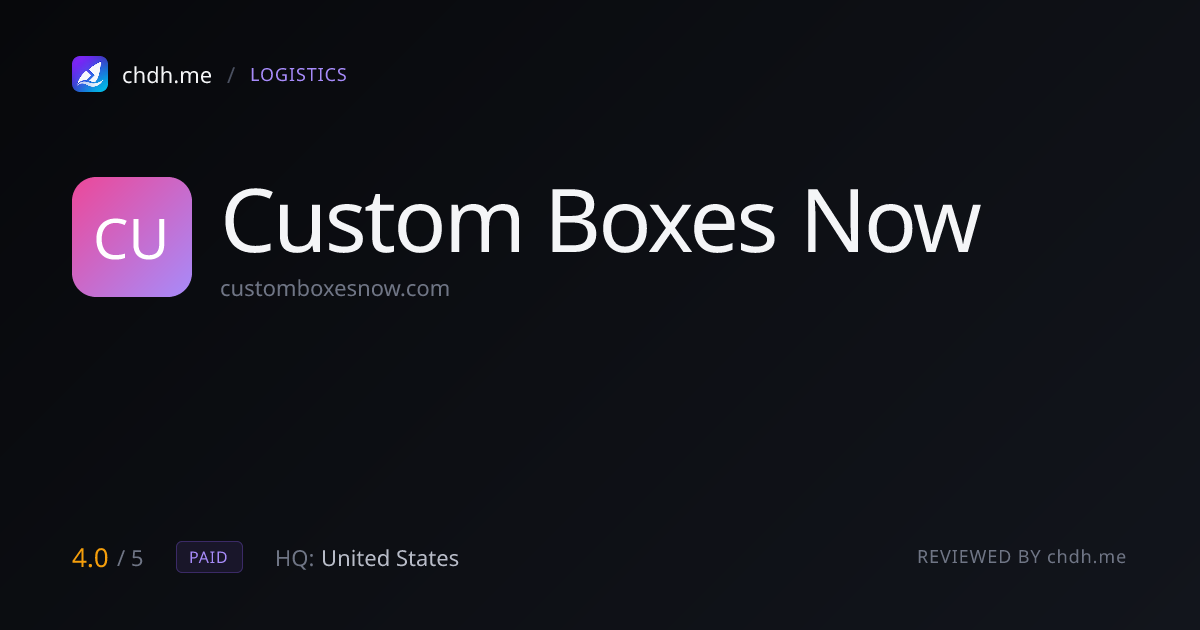 Custom Boxes Now