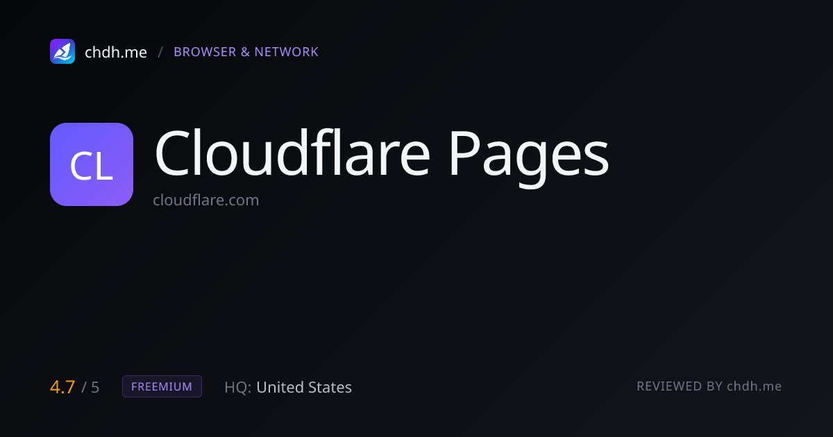 Cloudflare Pages