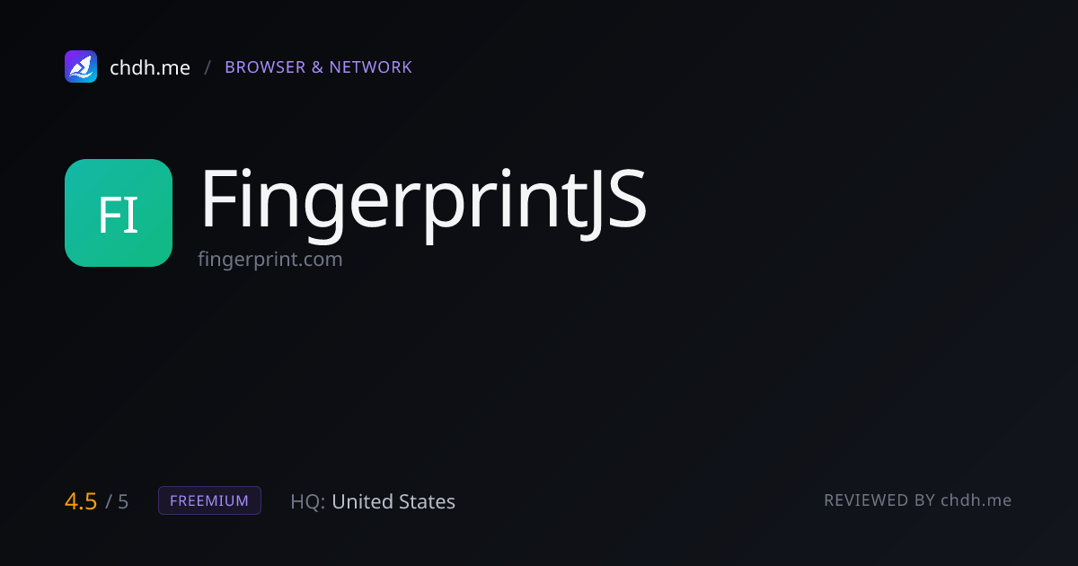 Fingerprint(设备指纹反欺诈)