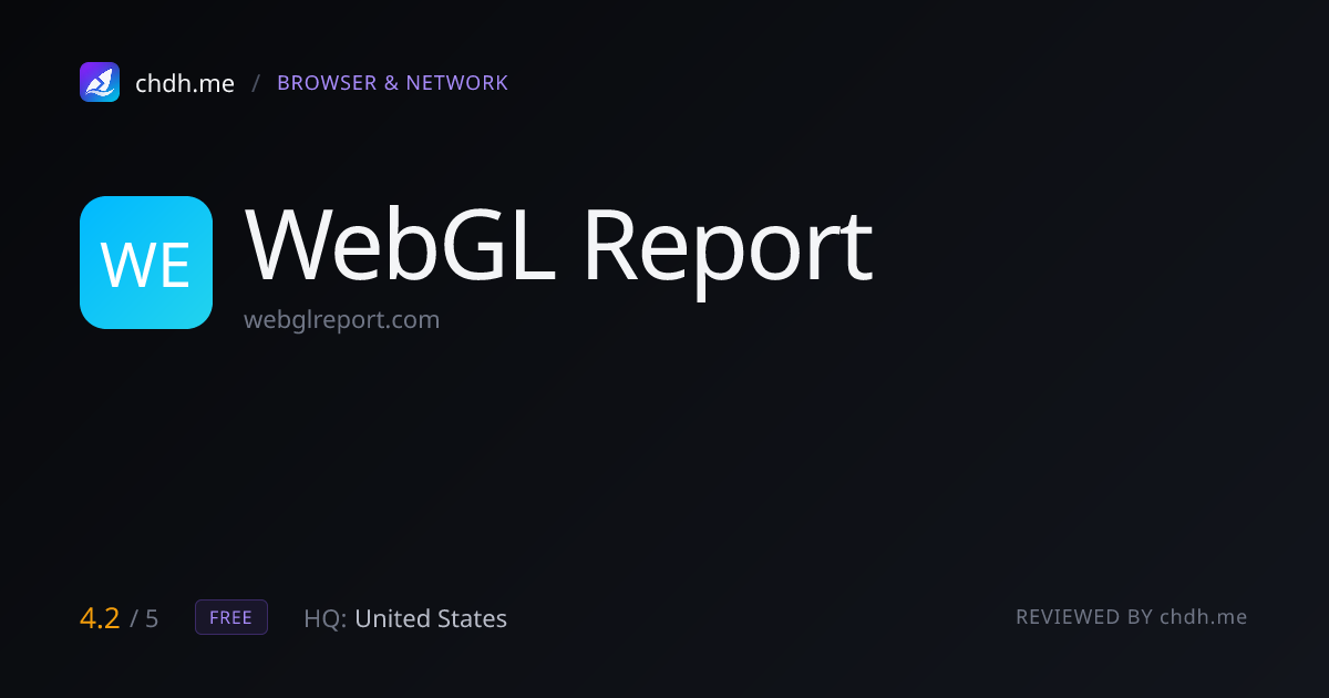 WebGL Report
