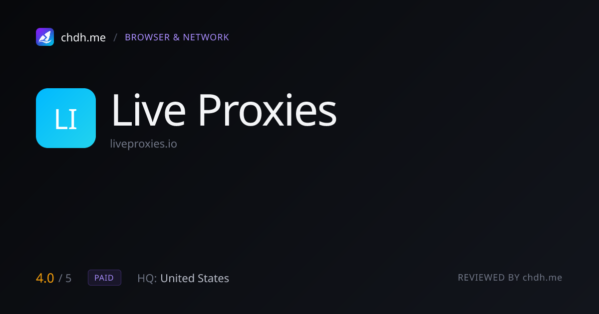 Live Proxies