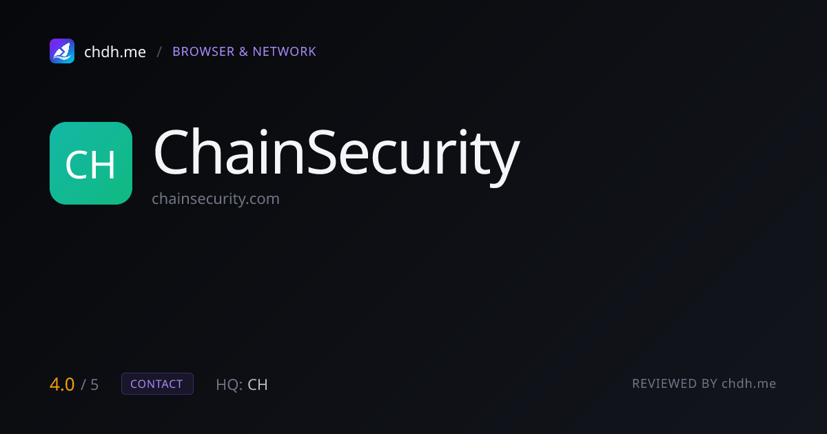 ChainSecurity