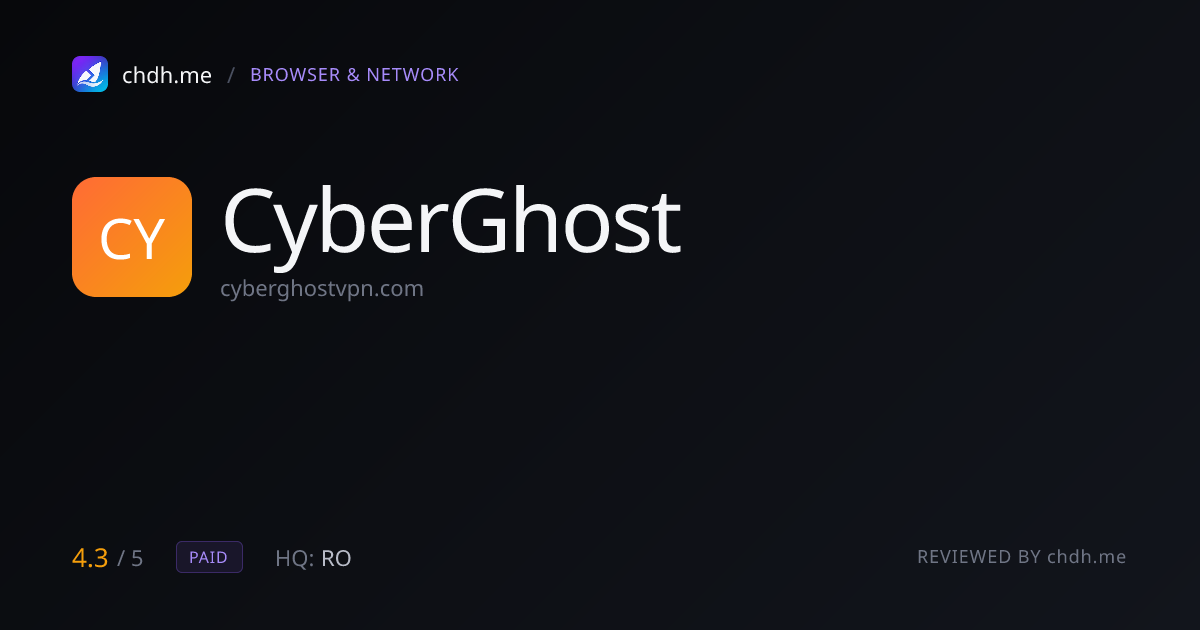 CyberGhost