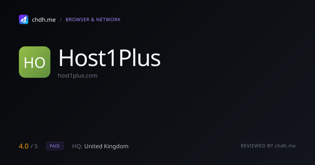 Host1Plus