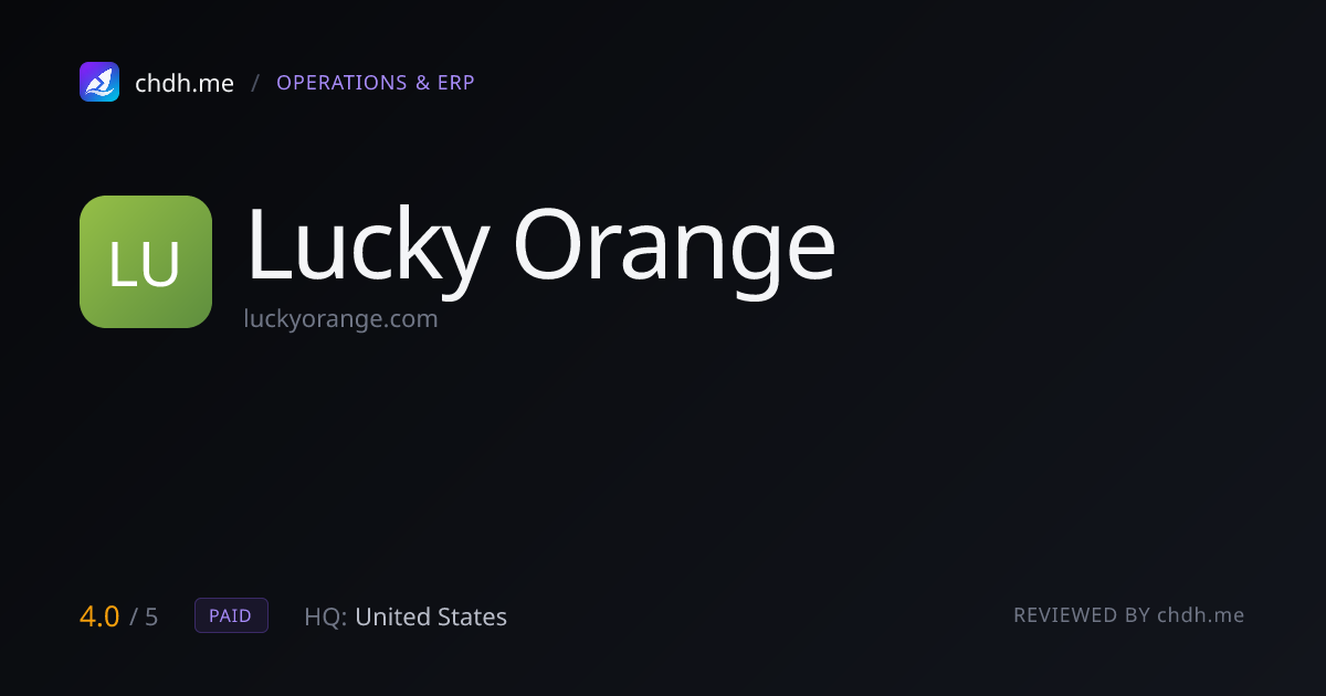 Lucky Orange