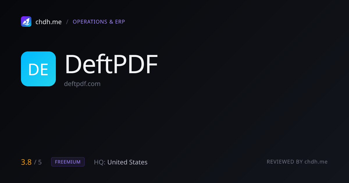DeftPDF